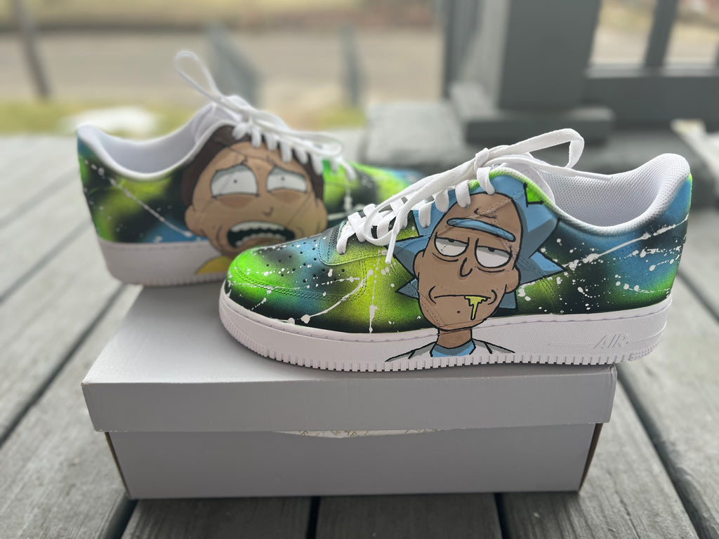 Rick n Morty Custom Shoes