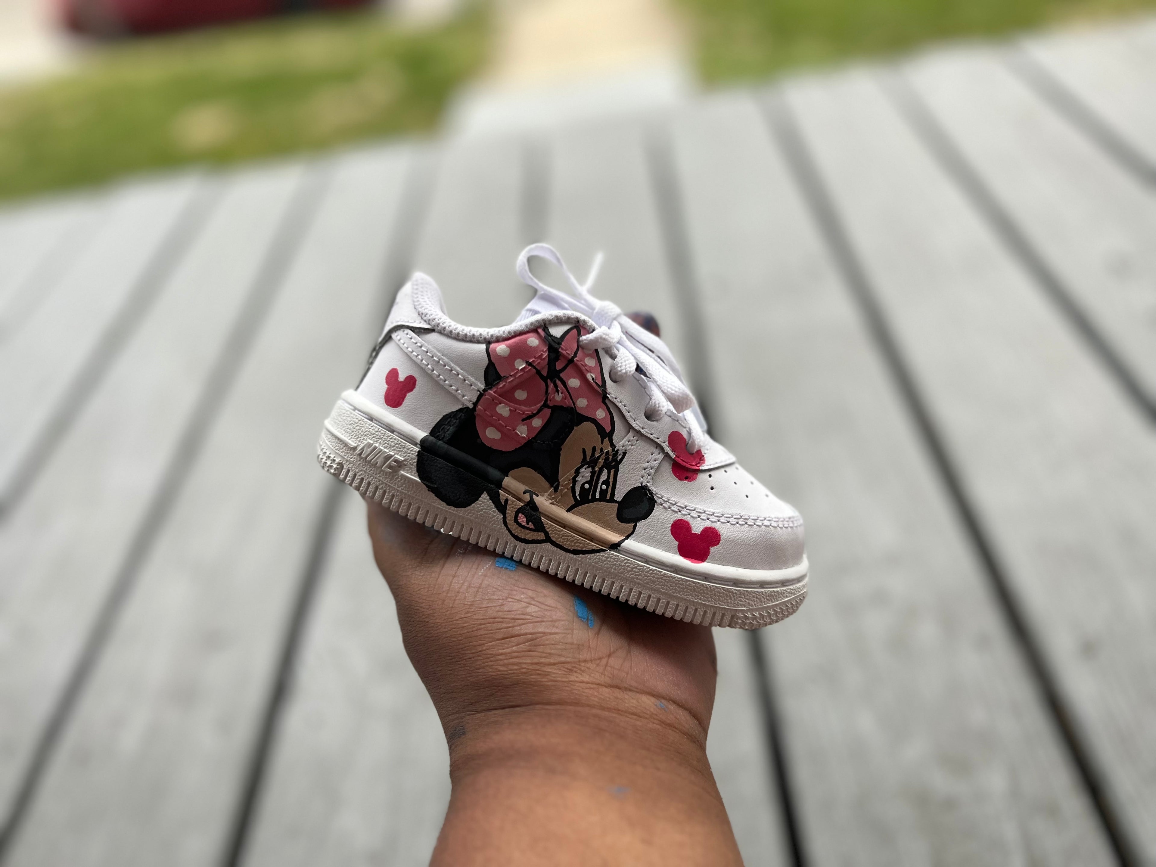 Minnie Mouse Custom Shoes