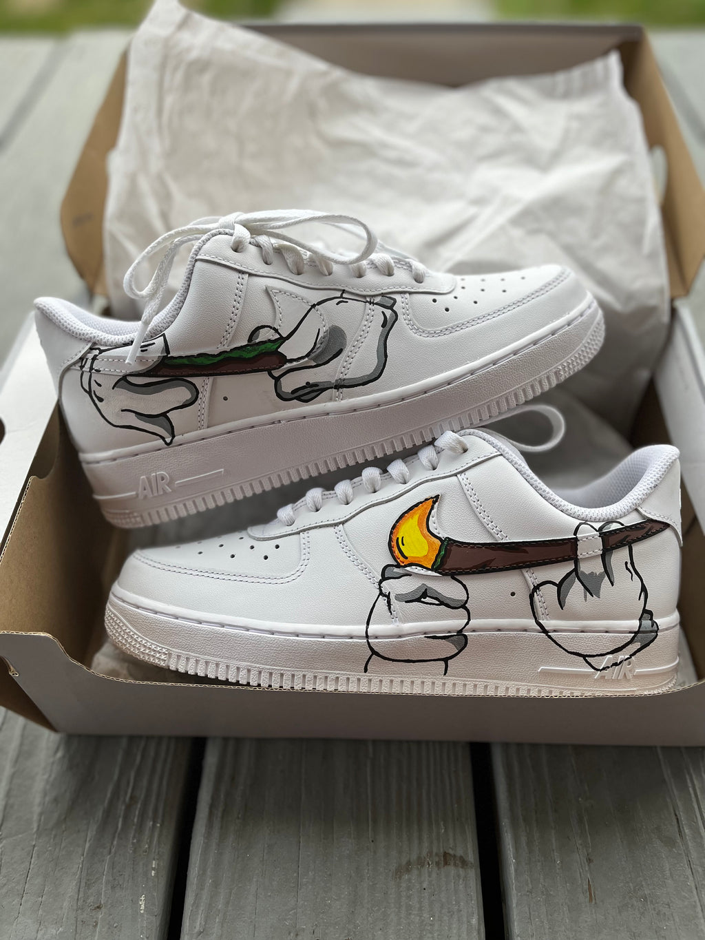 Blaze Up Custom Shoes