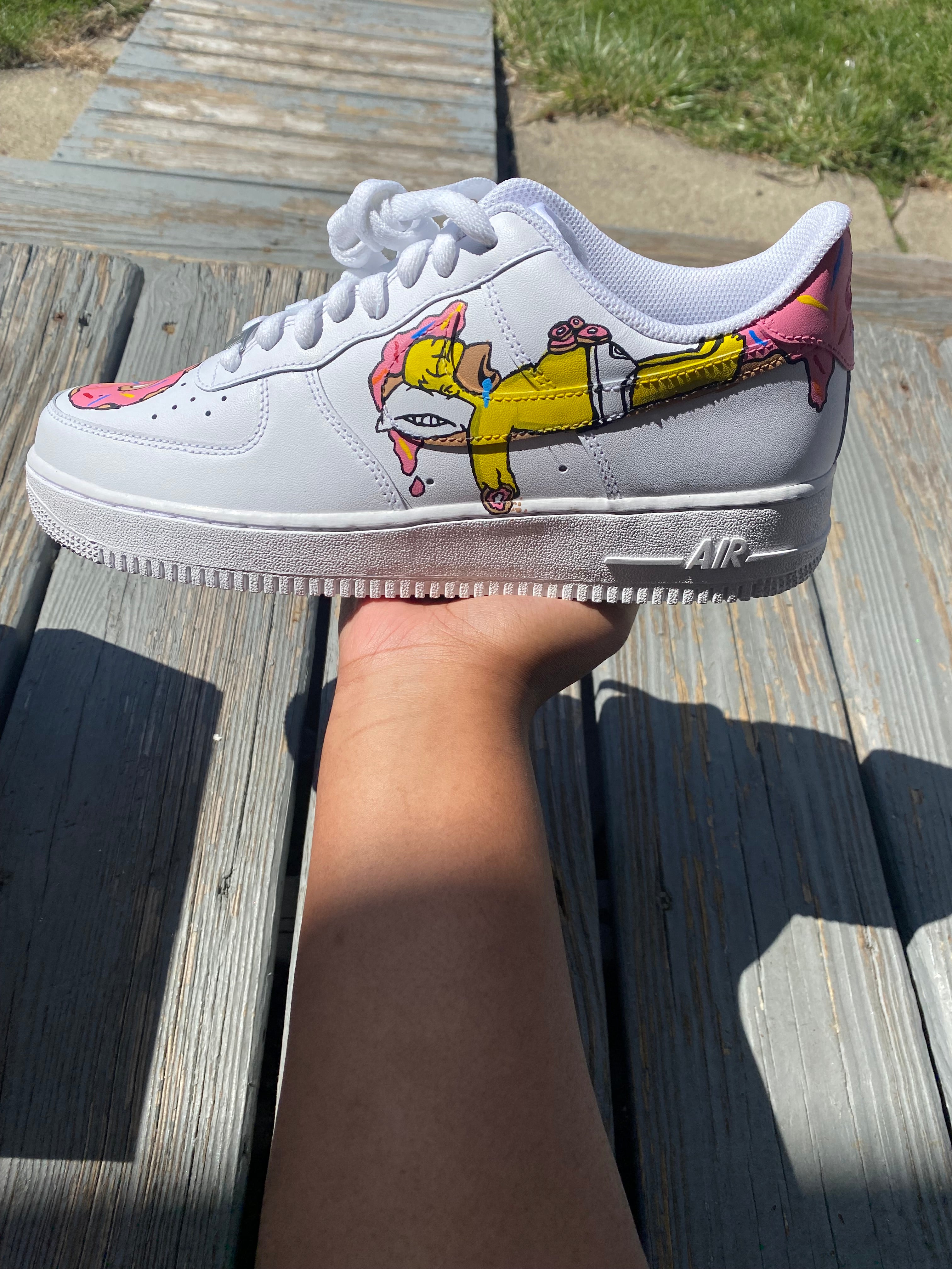 Homer Simpson Custom Shoes