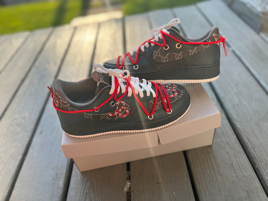 Gucci Fabric Custom Shoes