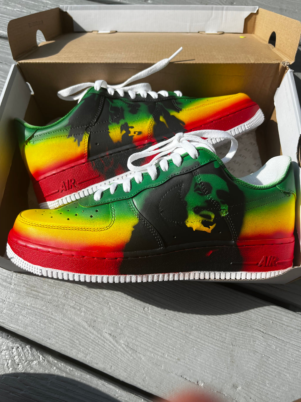 Bob Marley Custom Shoes