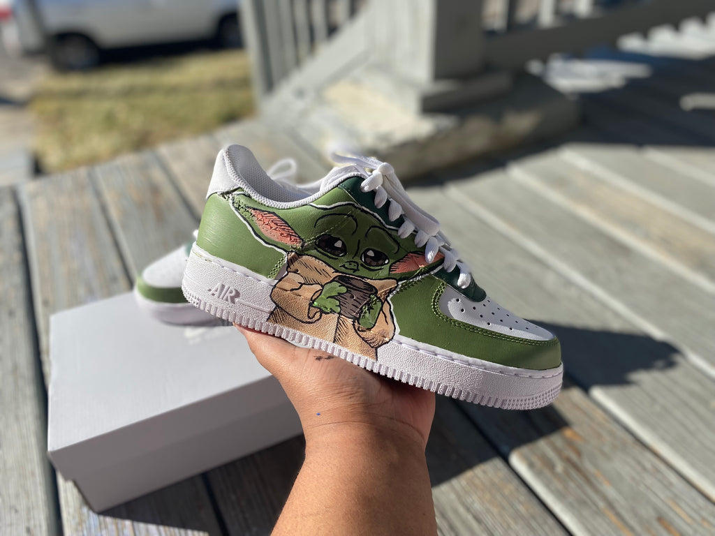 Baby Yoda Custom Shoes