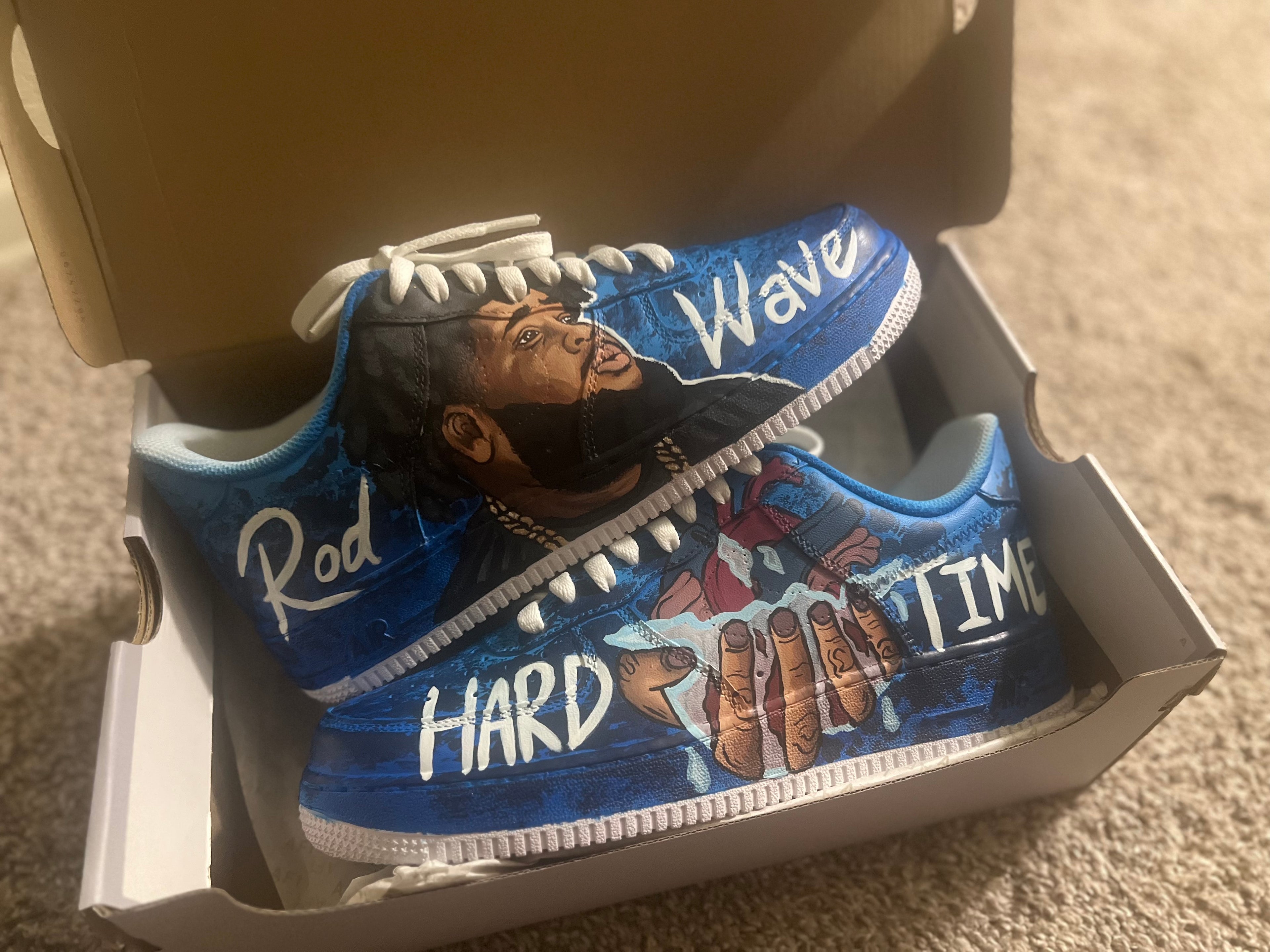 Rod Wave Customs Shoes