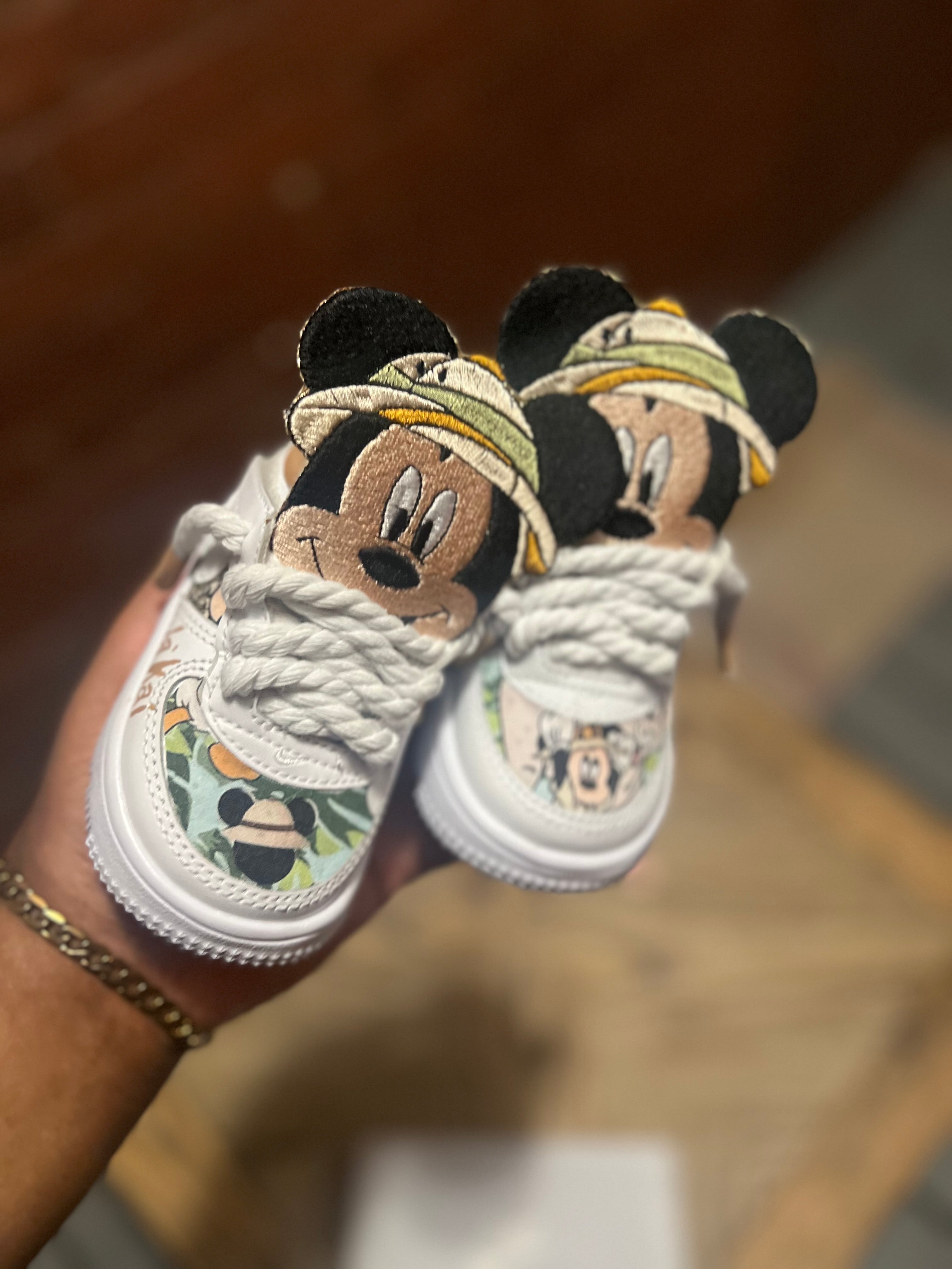 Mickey Safari Custom Shoes