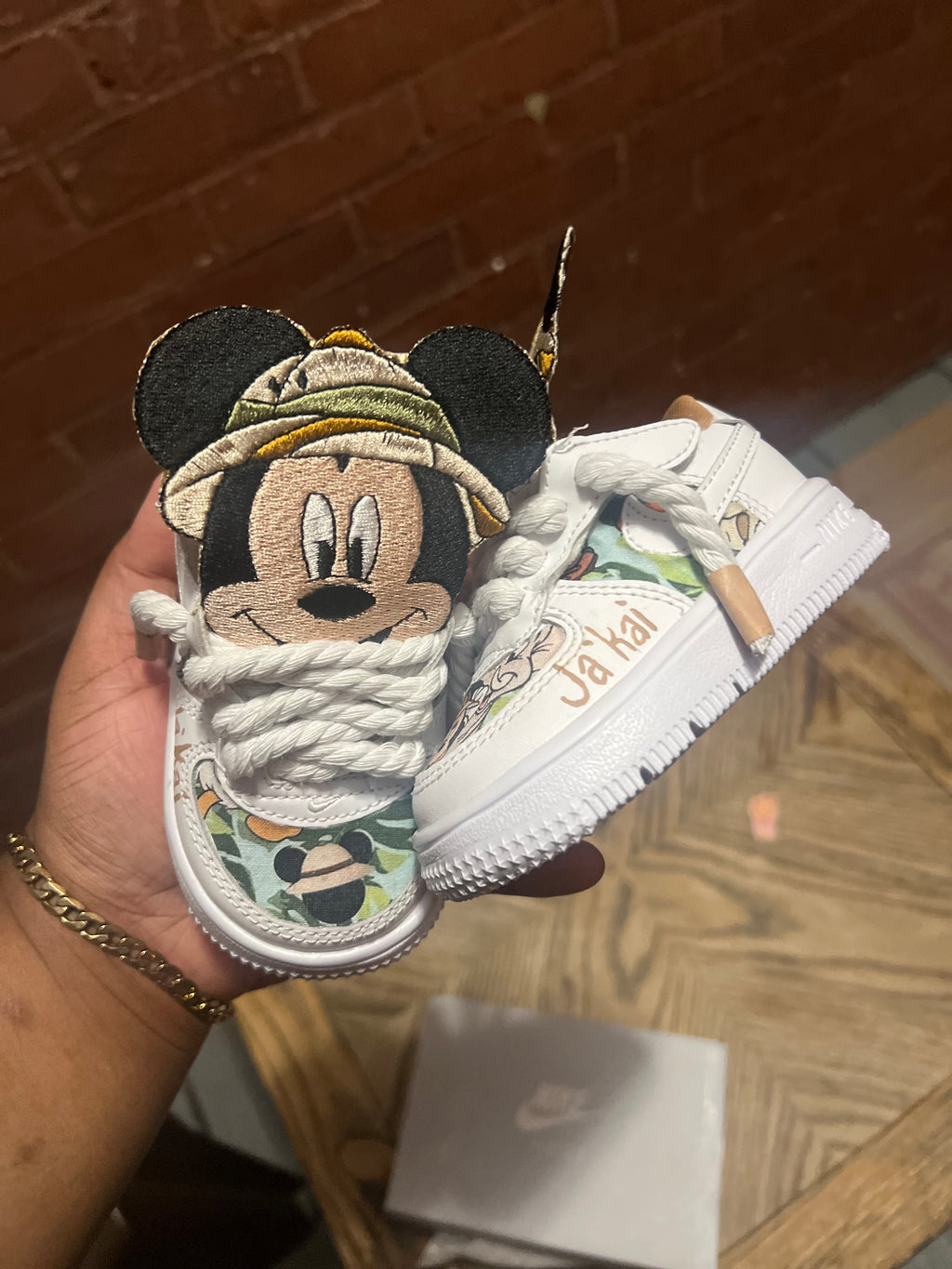 Mickey Safari Custom Shoes