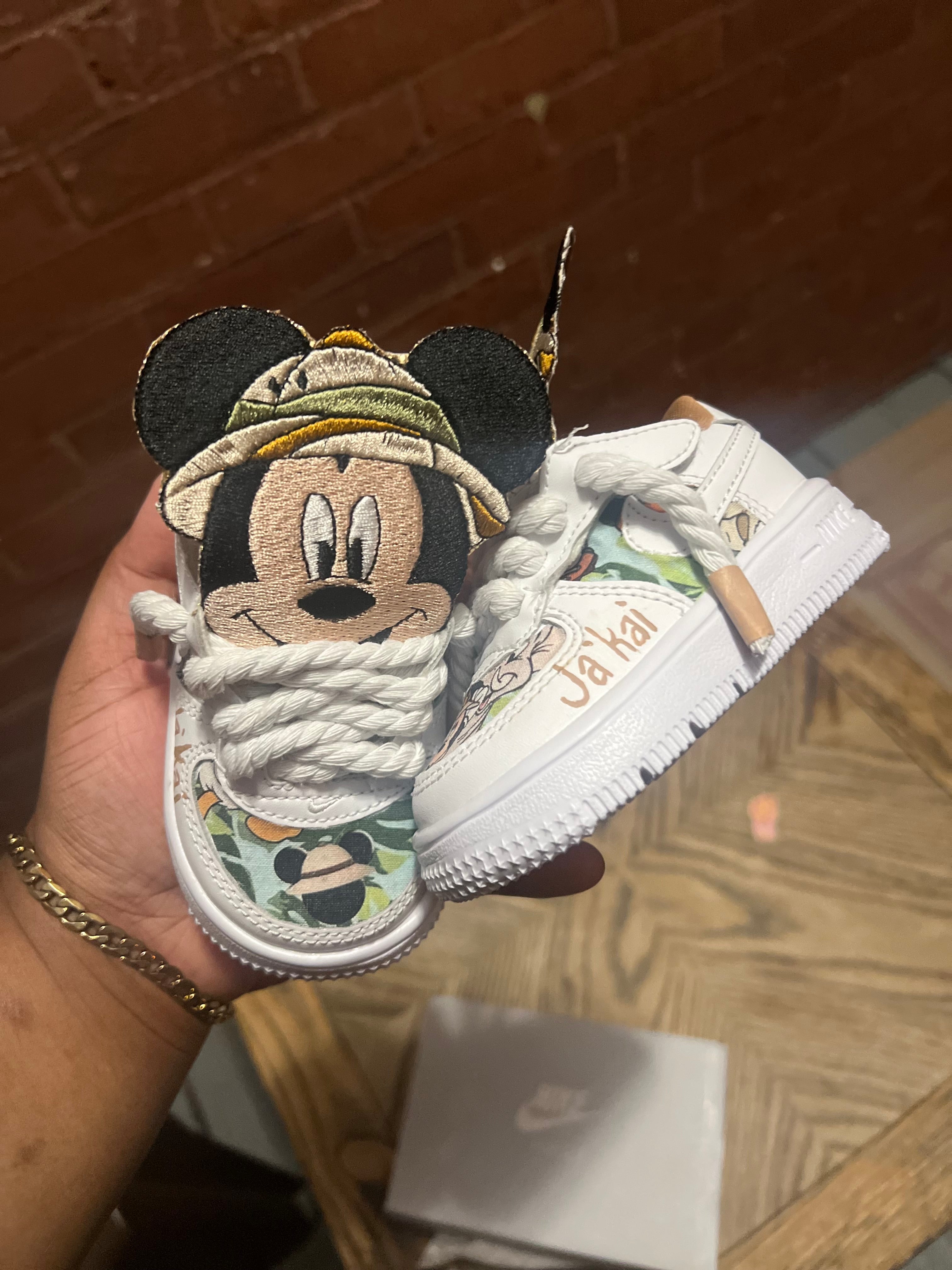 Mickey Safari Custom Shoes